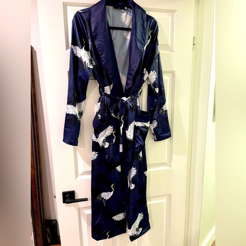Satin long robe by Missguided